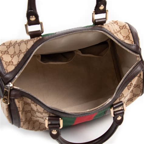 gucci boston vintage web|gucci boston bag canvas.